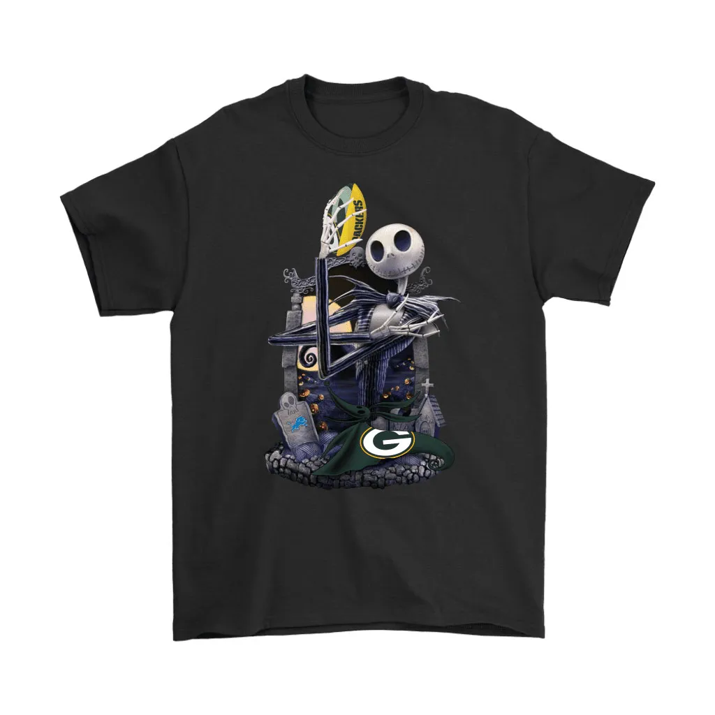 Green Bay Packers Jack Skellington Halloween Men Women T-shirt, Hoodie, Sweatshirt