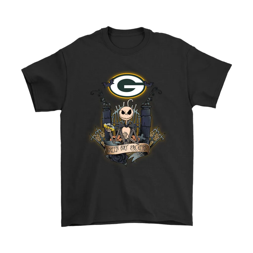 Green Bay Packers Jack Skellington This Is Halloween Nfl Men Women T-shirt, Hoodie, Sweatshirt