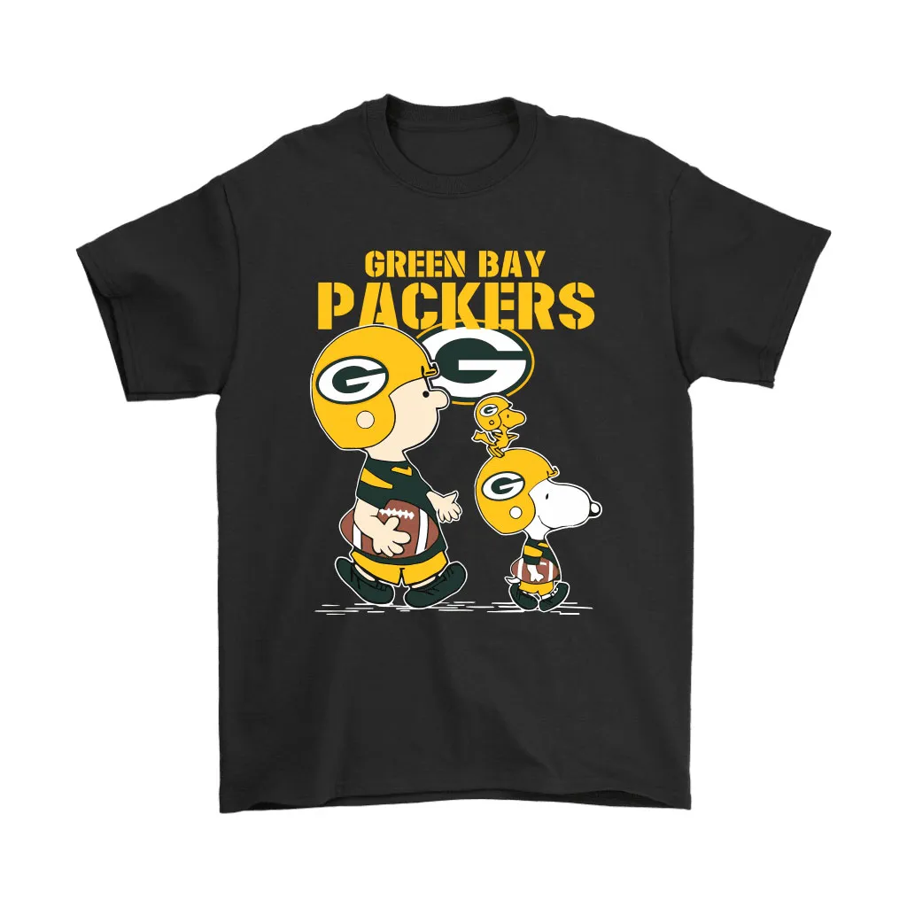 Green Bay Packers Lets Play Football Together Snoopy Nfl Men Women T-shirt, Hoodie, Sweatshirt