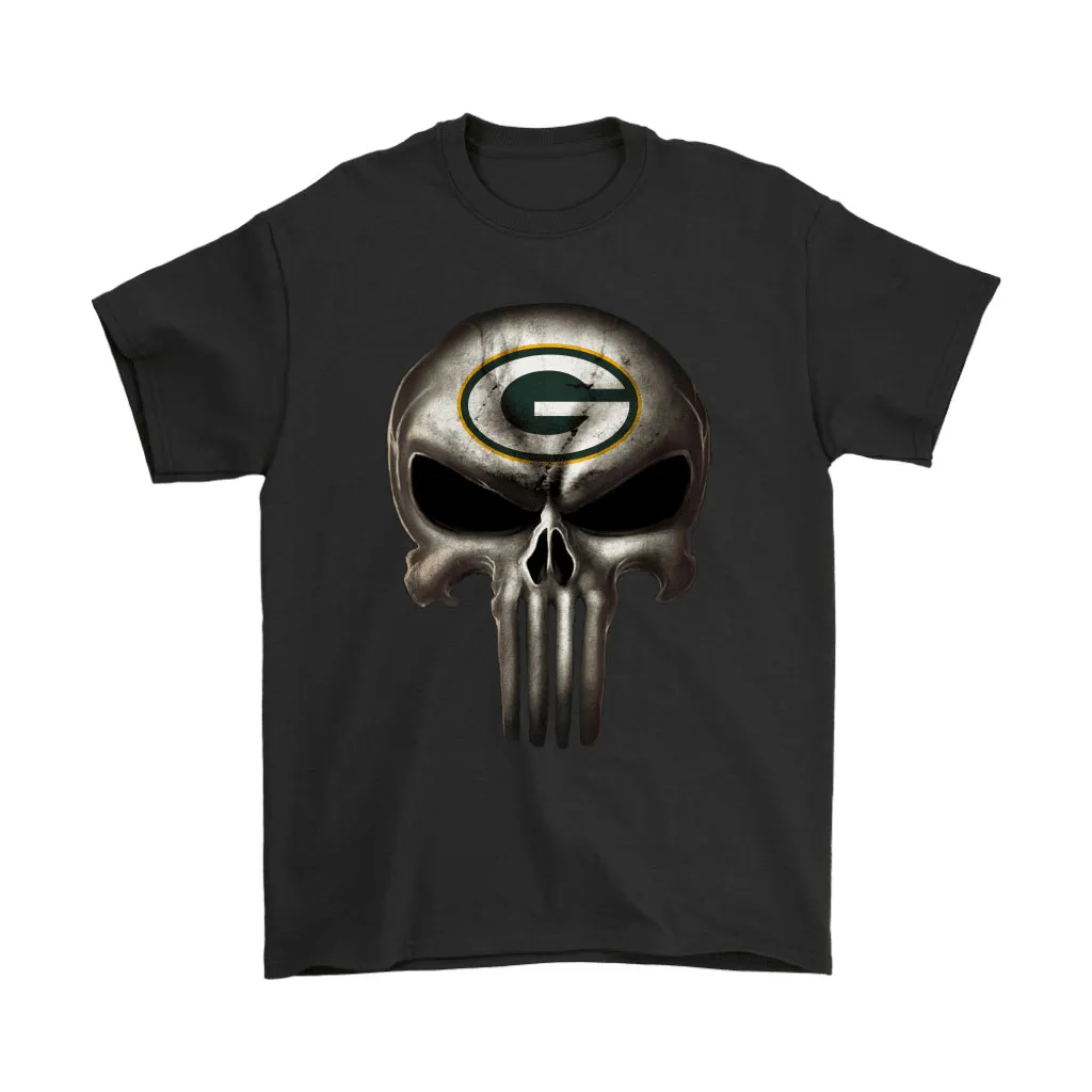 Green Bay Packers The Punisher Mashup Football Men Women T-shirt, Hoodie, Sweatshirt