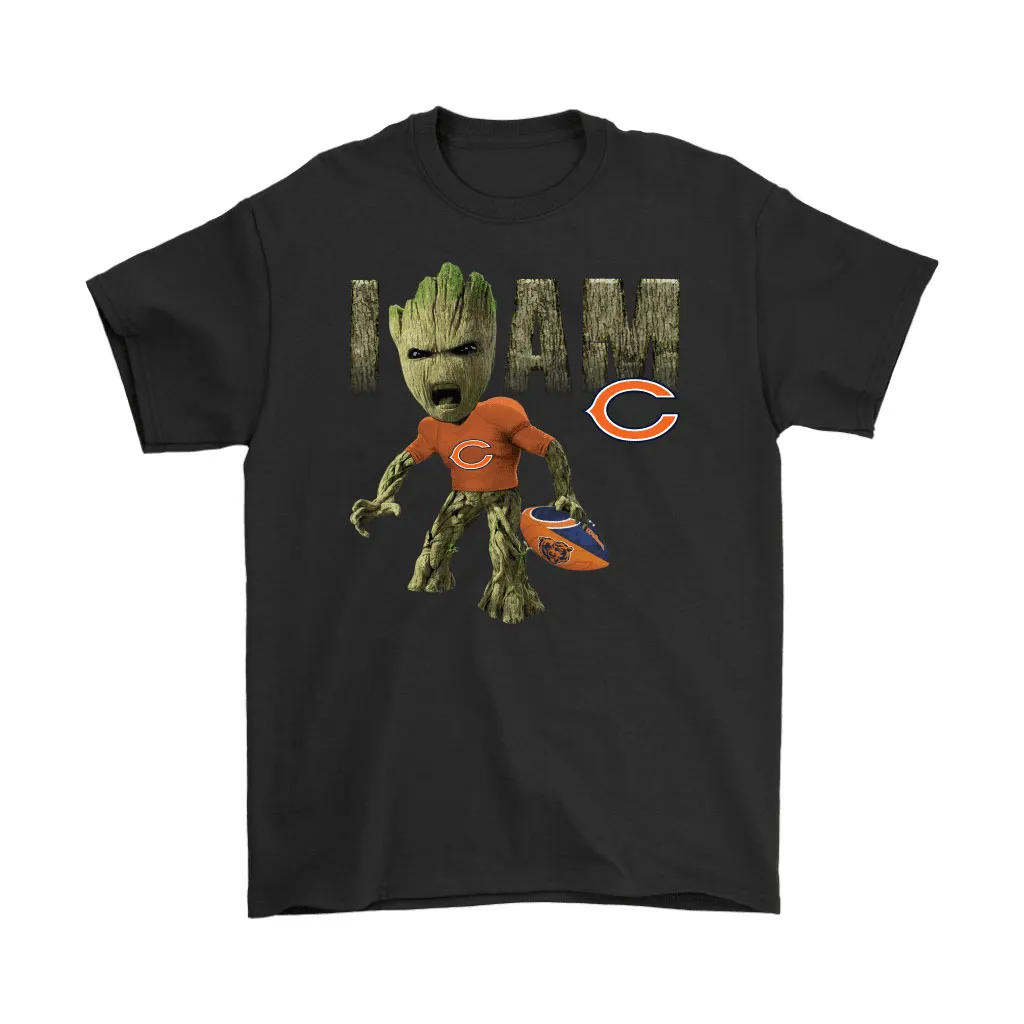 Groot I Am Chicago Bears Nfl Football Men Women T-shirt, Hoodie, Sweatshirt