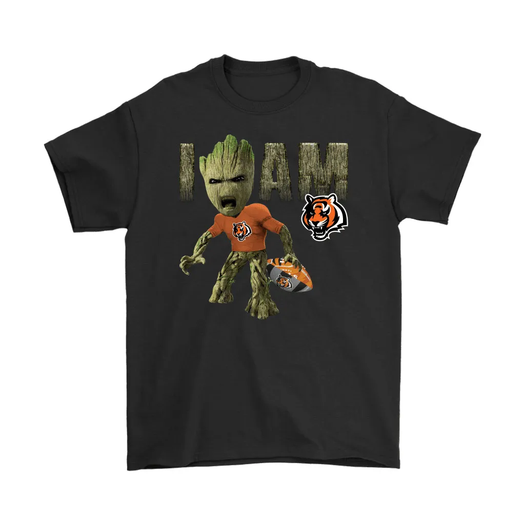 Groot I Am Cincinnati Bengals Nfl Football Men Women T-shirt, Hoodie, Sweatshirt