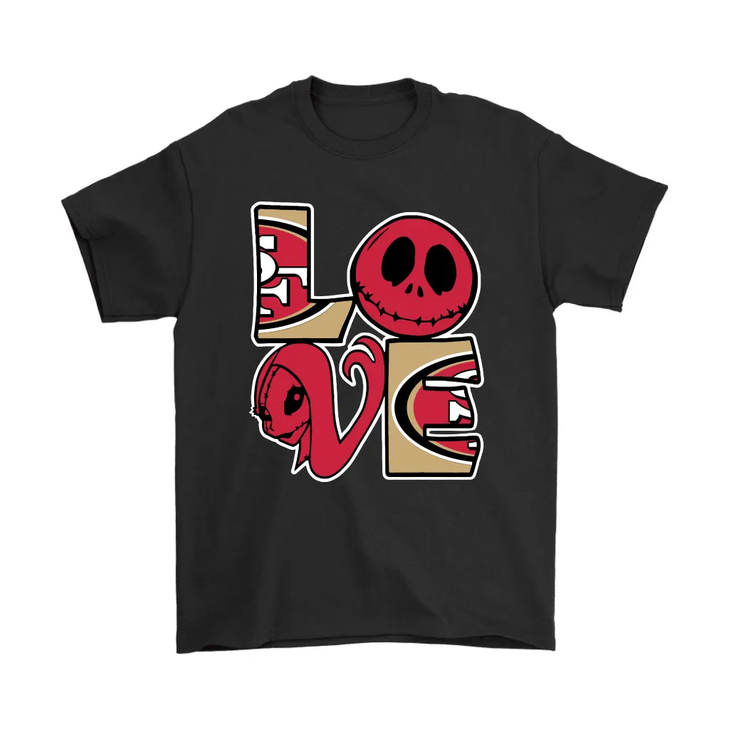 Halloween Jack And Sally Love The San Francisco 49ers Nfl Men Women T-shirt, Hoodie, Sweatshirt