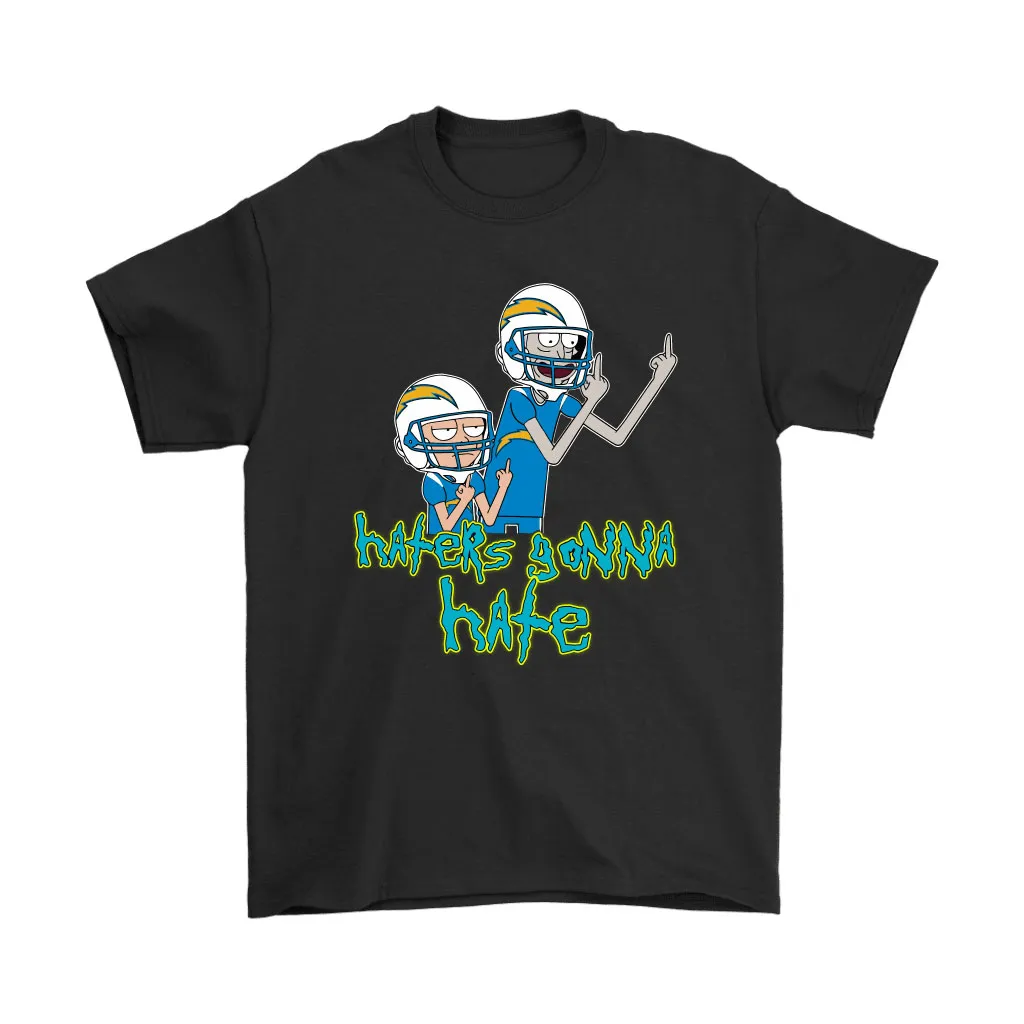 Haters Gonna Hate Rick And Morty Los Angeles Chargers Nfl Men Women T-shirt, Hoodie, Sweatshirt