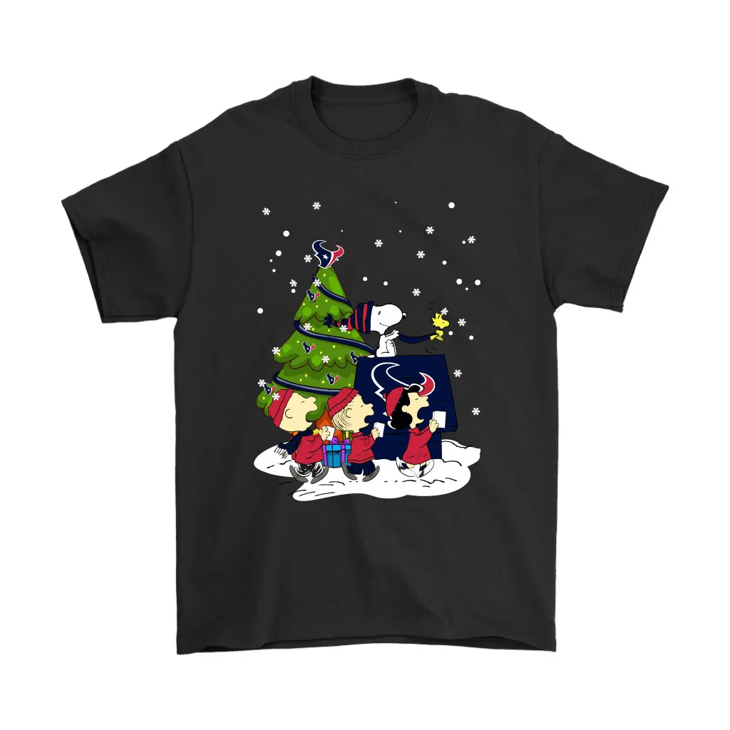 Houston Texans Are Coming To Town Snoopy Christmas Men Women T-shirt, Hoodie, Sweatshirt