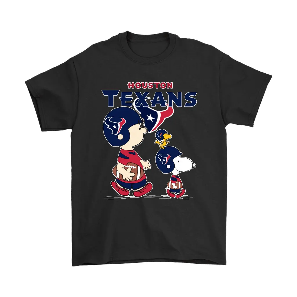 Houston Texans Lets Play Football Together Snoopy Nfl Men Women T-shirt, Hoodie, Sweatshirt