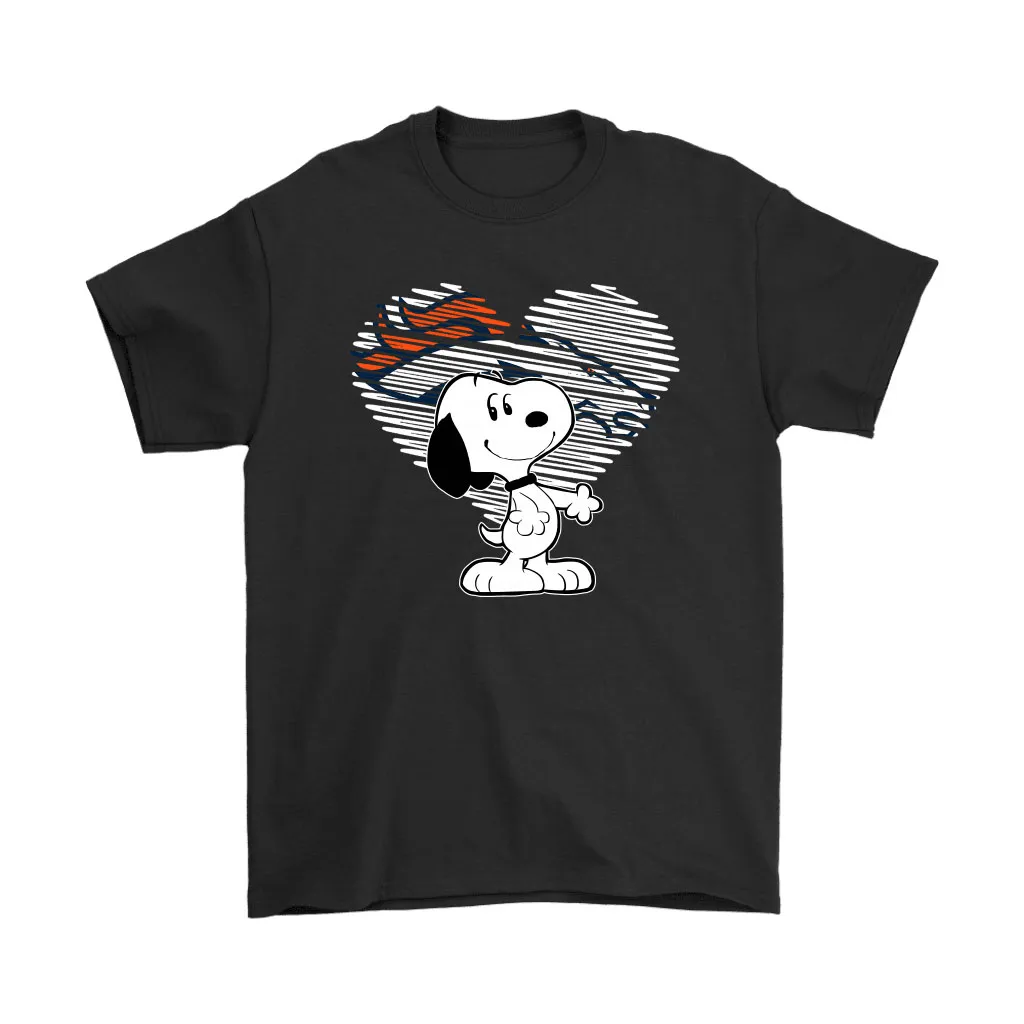 I Love Denver Broncos Snoopy In My Heart Nfl Men Women T-shirt, Hoodie, Sweatshirt