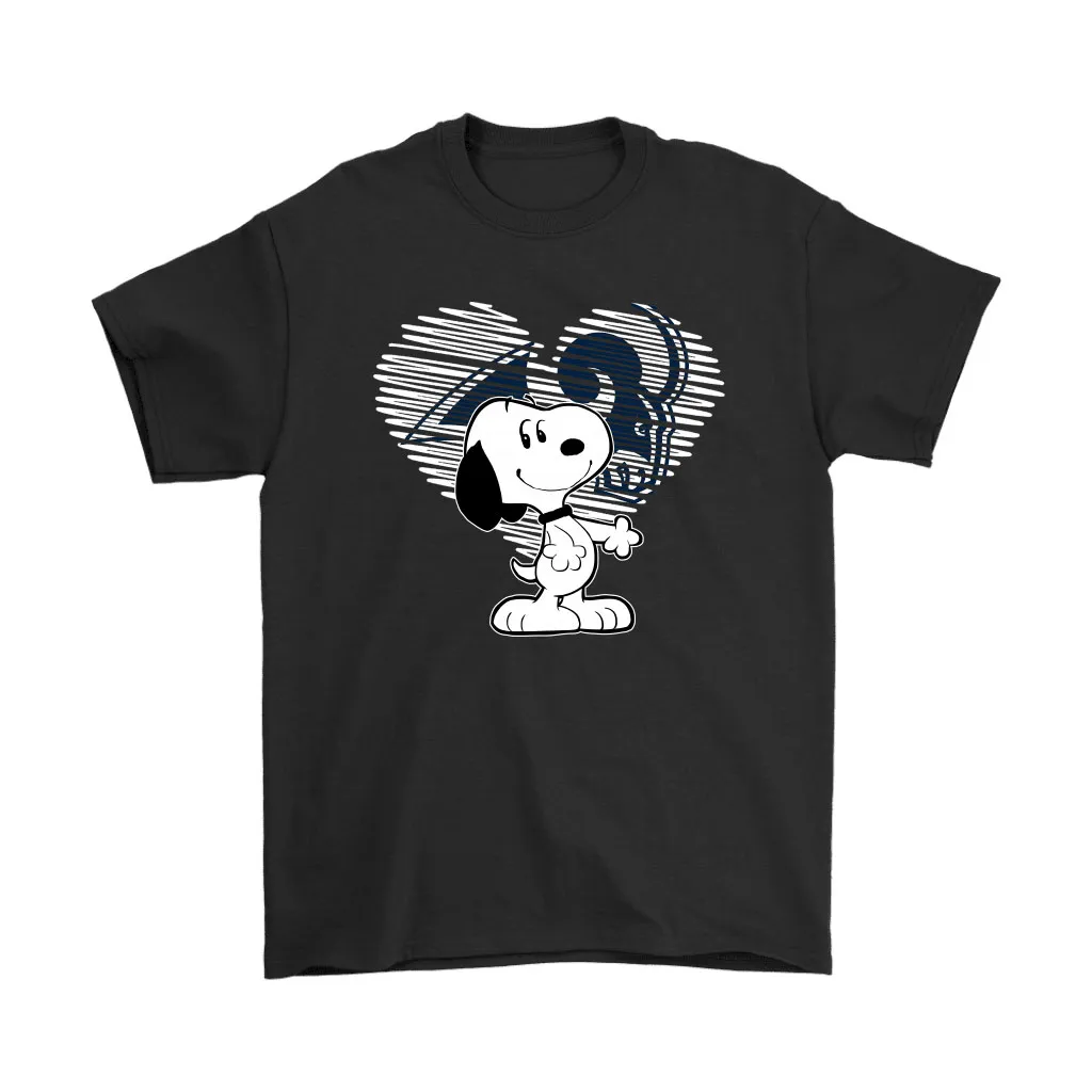 I Love Los Angeles Rams Snoopy In My Heart Nfl Men Women T-shirt, Hoodie, Sweatshirt