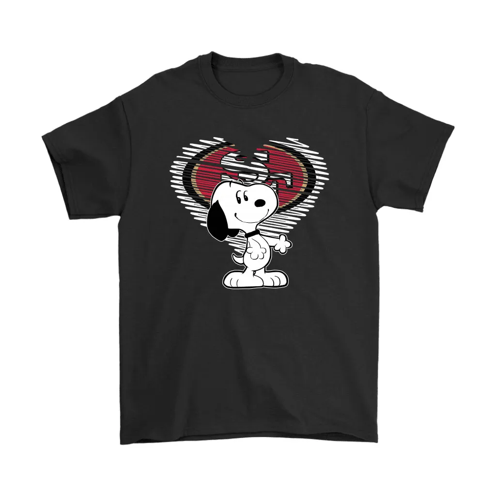 I Love San Francisco 49ers Snoopy In My Heart Nfl Men Women T-shirt, Hoodie, Sweatshirt