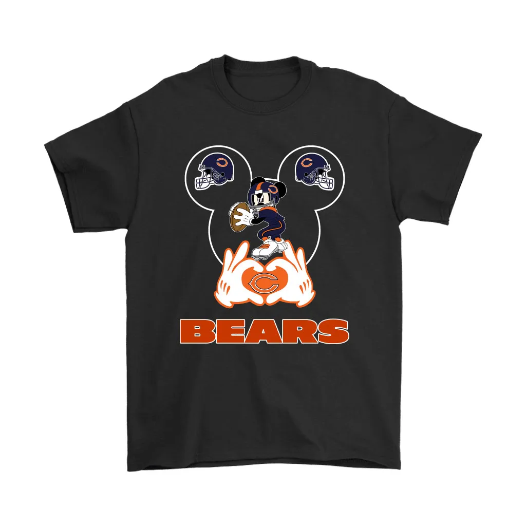 I Love The Bears Mickey Mouse Chicago Bears Men Women T-shirt, Hoodie, Sweatshirt