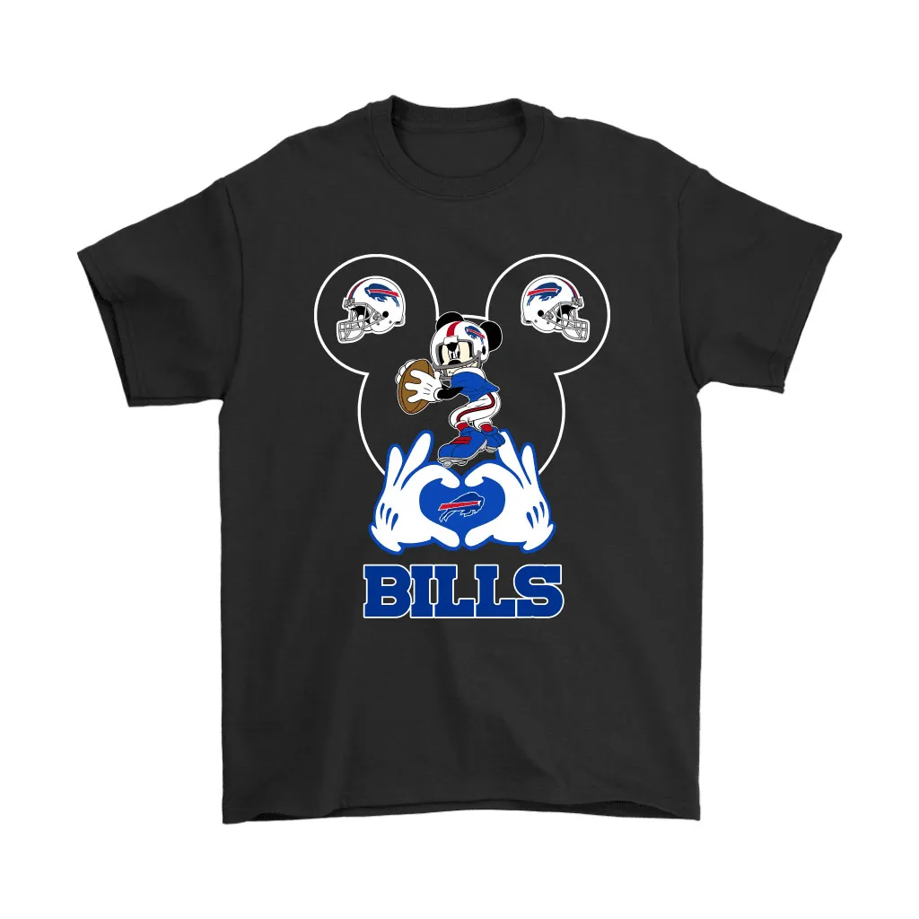 I Love The Bills Mickey Mouse Buffalo Bills Men Women T-shirt, Hoodie, Sweatshirt