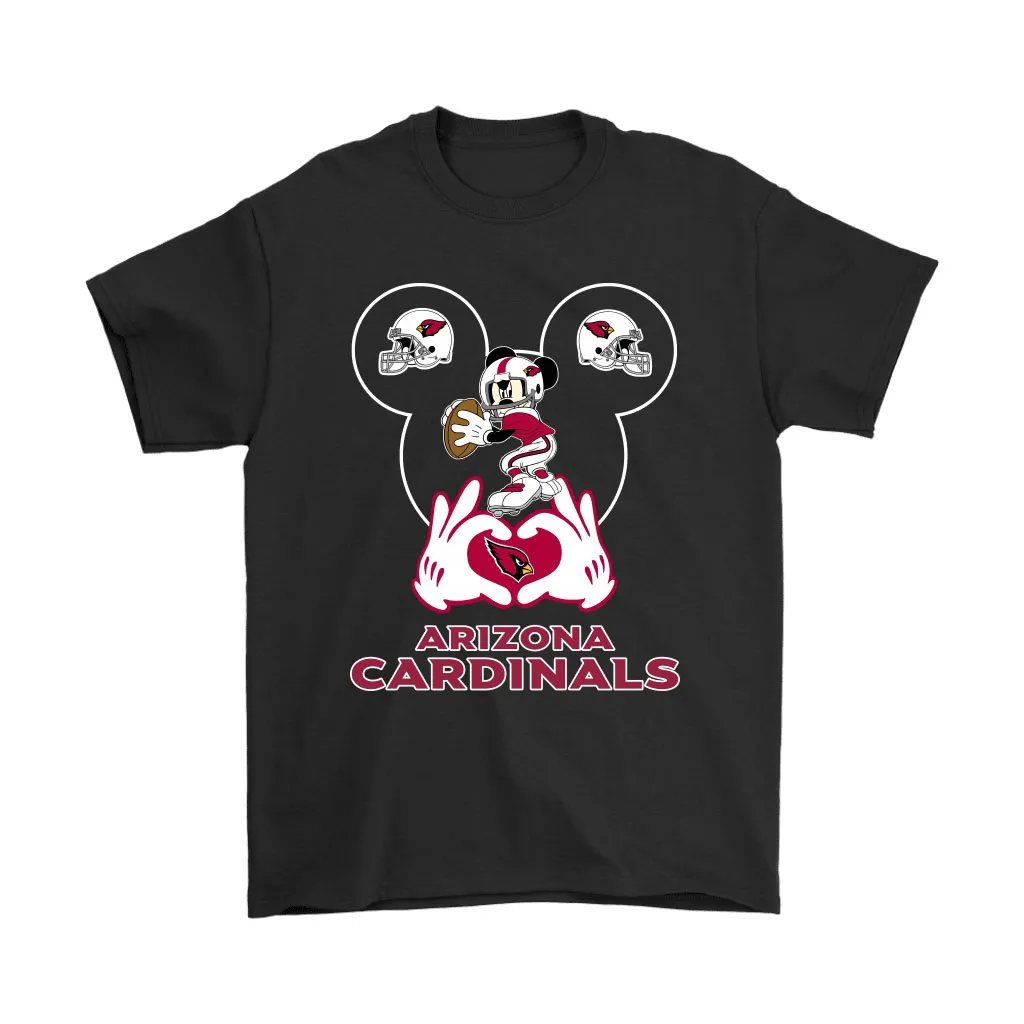 I Love The Cardinals Mickey Mouse Arizona Cardinals Men Women T-shirt, Hoodie, Sweatshirt