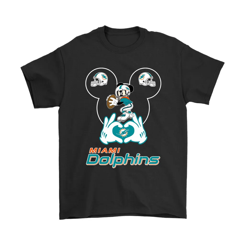 I Love The Dolphins Mickey Mouse Miami Dolphins Men Women T-shirt, Hoodie, Sweatshirt