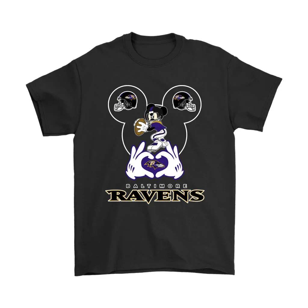 I Love The Ravens Mickey Mouse Baltimore Ravens Men Women T-shirt, Hoodie, Sweatshirt