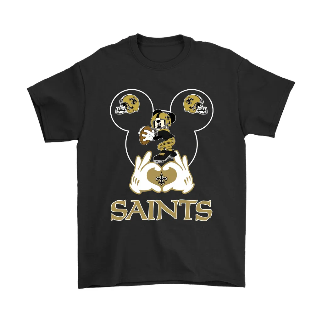 I Love The Saints Mickey Mouse New Orleans Saints Men Women T-shirt, Hoodie, Sweatshirt