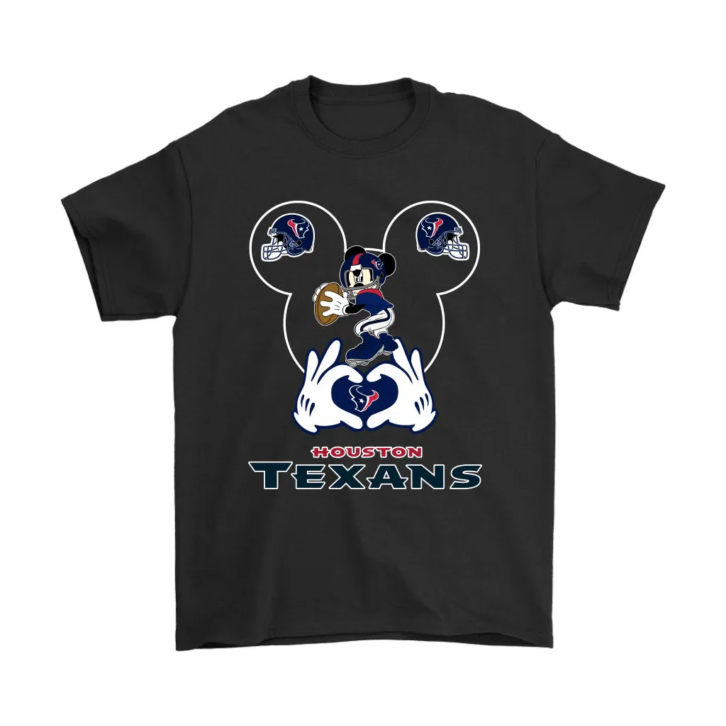 I Love The Texans Mickey Mouse Houston Texans Men Women T-shirt, Hoodie, Sweatshirt