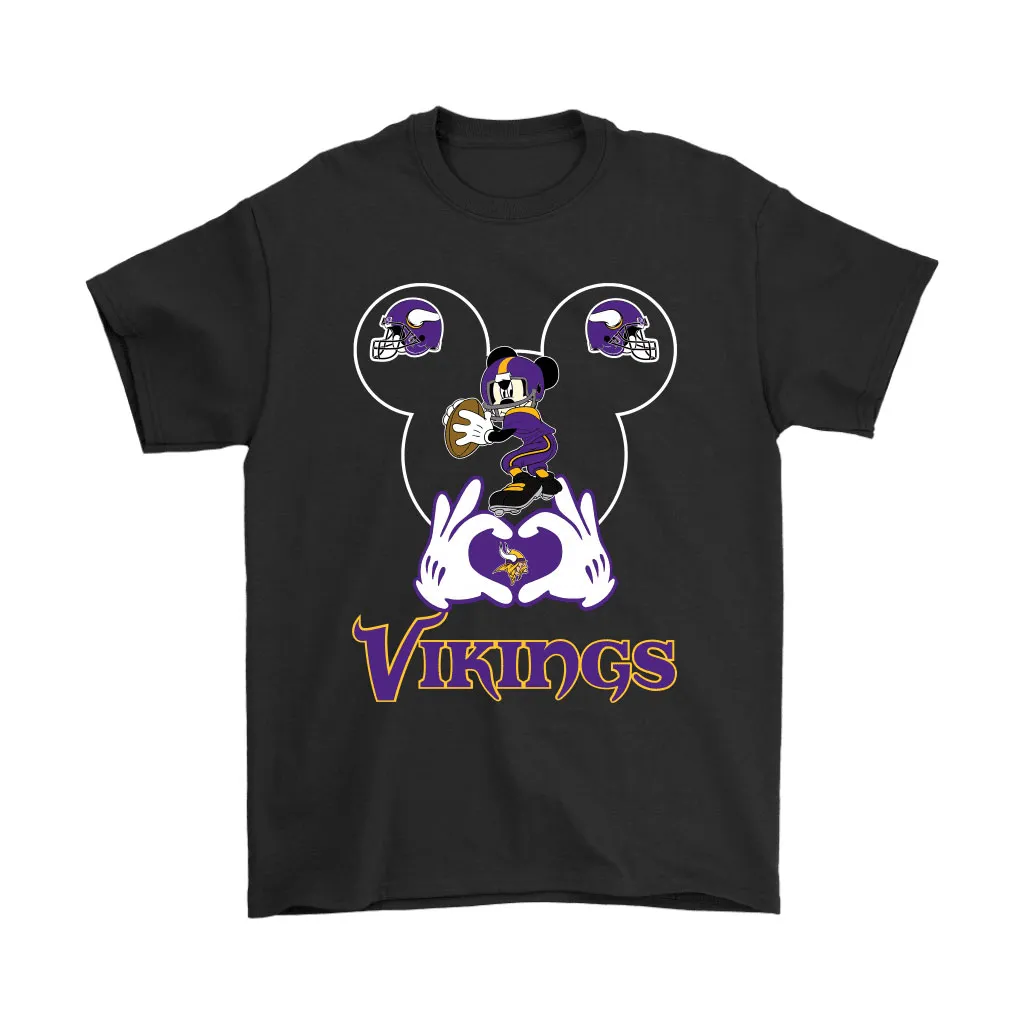 I Love The Vikings Mickey Mouse Minnesota Vikings Men Women T-shirt, Hoodie, Sweatshirt