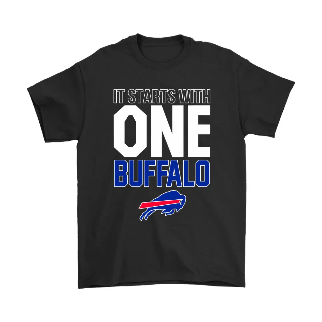 It Starts With One Buffalo Bills Nfl Football Men Women T-shirt, Hoodie, Sweatshirt