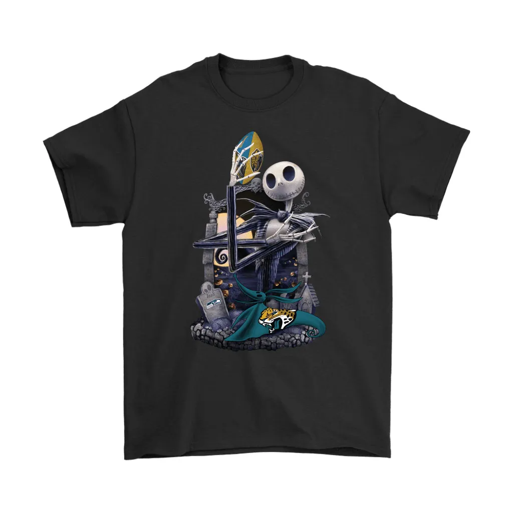 Jacksonville Jaguars Jack Skellington Halloween Men Women T-shirt, Hoodie, Sweatshirt