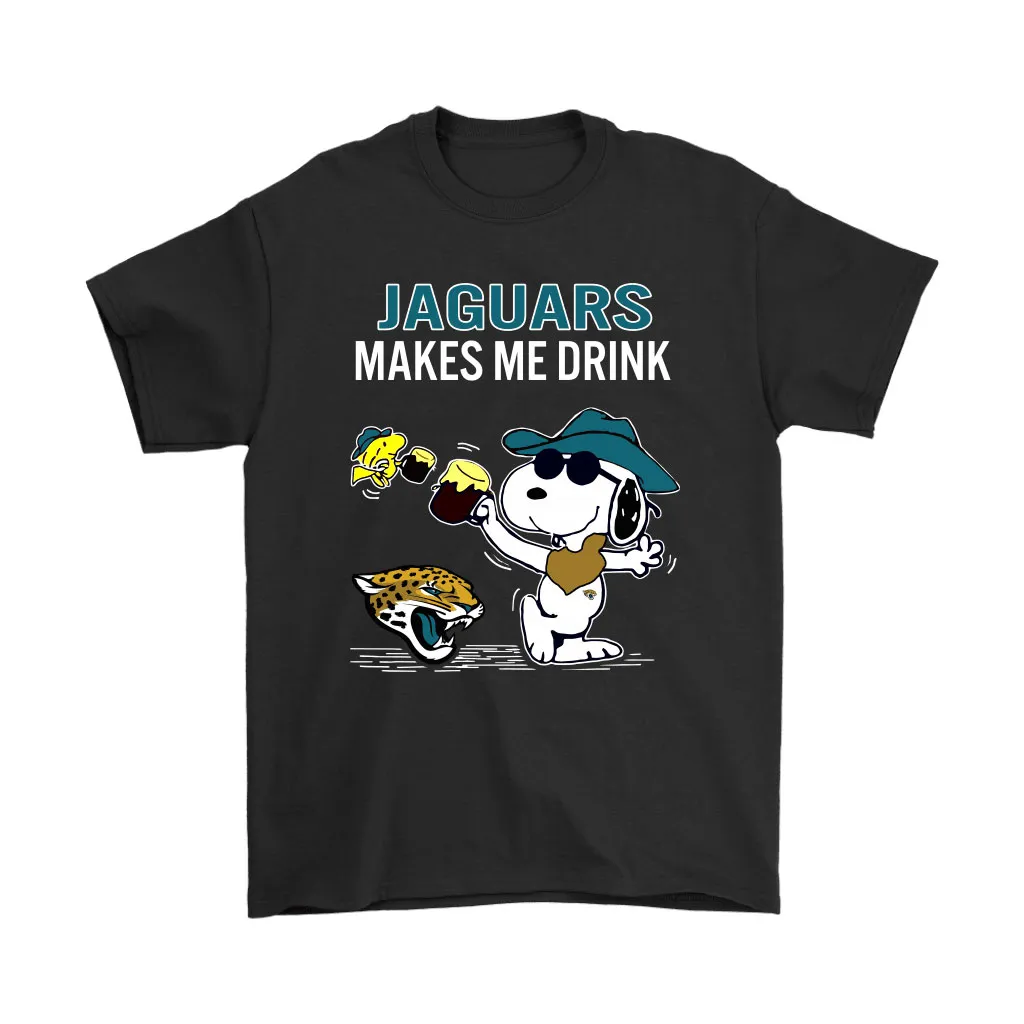 Jacksonville Jaguars Makes Me Drink Snoopy And Woodstock Men Women T-shirt, Hoodie, Sweatshirt