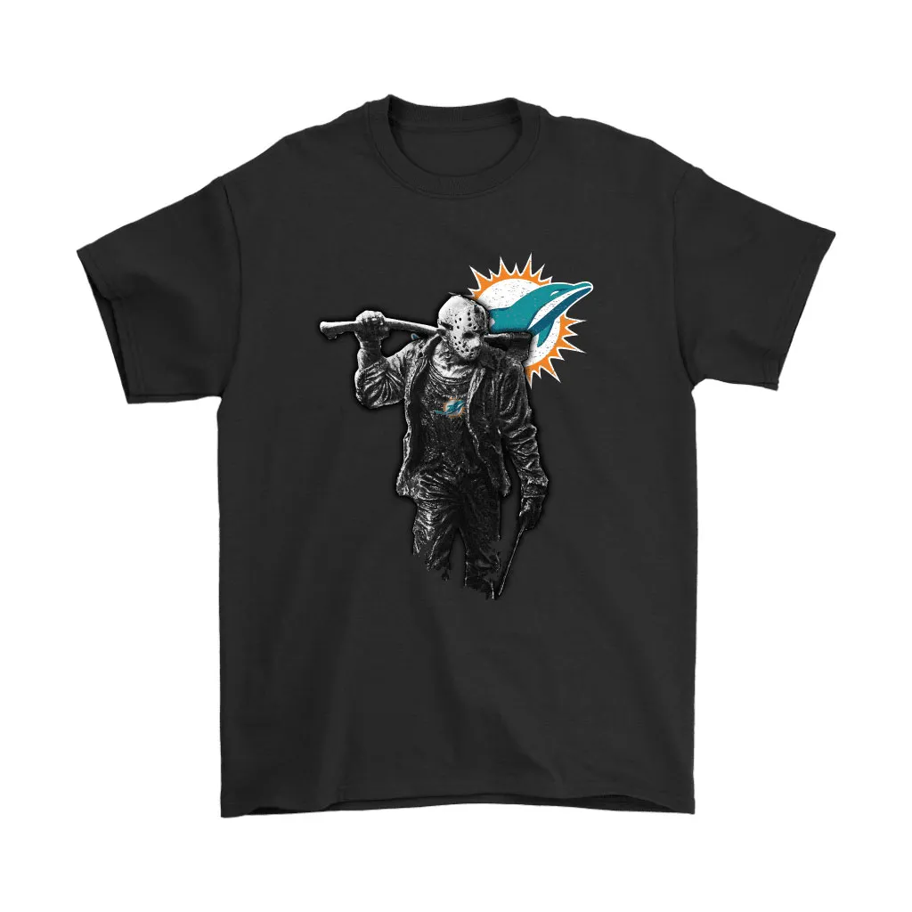 Jason Voorhees Miami Dolphins Ready For Horrors Football Men Women T-shirt, Hoodie, Sweatshirt