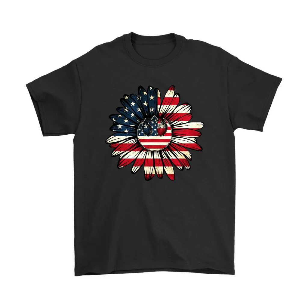 Jedi Order Sunflower American Flag Star Wars Men Women T-shirt, Hoodie, Sweatshirt