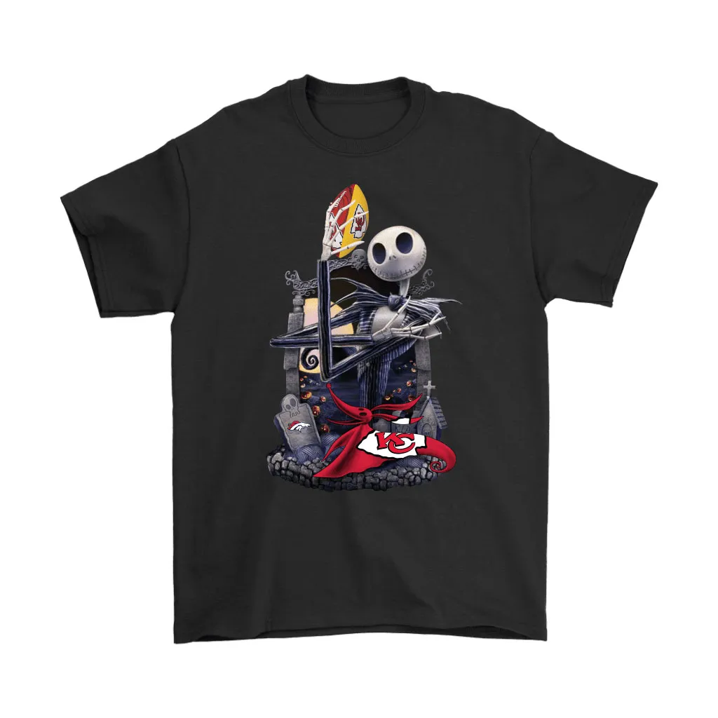 Kansas City Chiefs Jack Skellington Halloween Men Women T-shirt, Hoodie, Sweatshirt