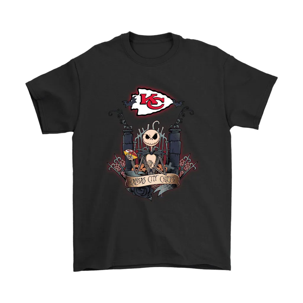 Kansas City Chiefs Jack Skellington This Is Halloween Nfl Men Women T-shirt, Hoodie, Sweatshirt