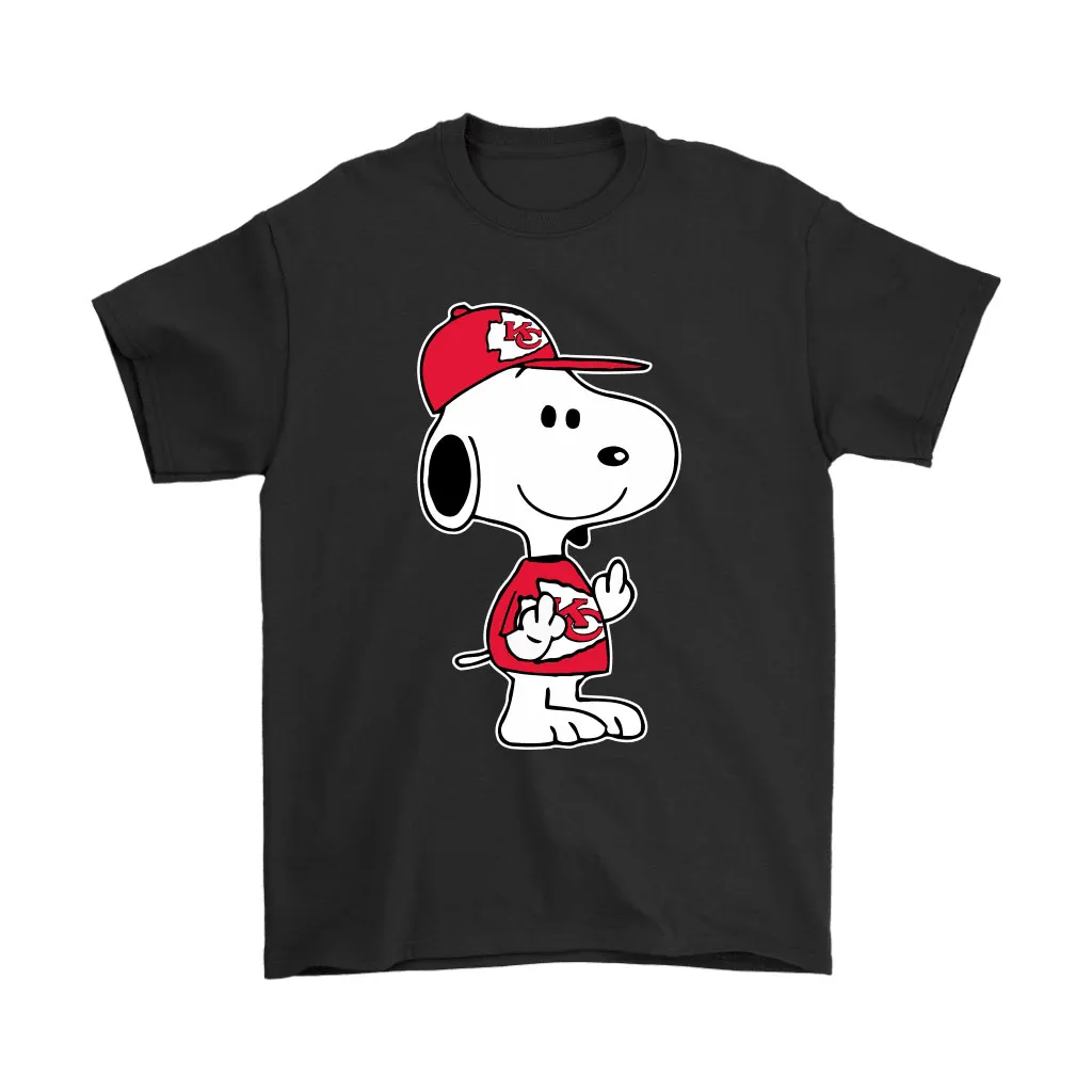 Kansas City Chiefs Snoopy Double Middle Fingers Fck You Nfl Men Women T-shirt, Hoodie, Sweatshirt