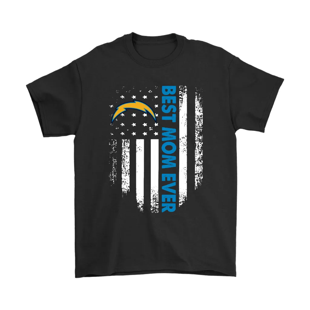 Los Angeles Chargers Best Mom Ever American Flag Men Women T-shirt, Hoodie, Sweatshirt