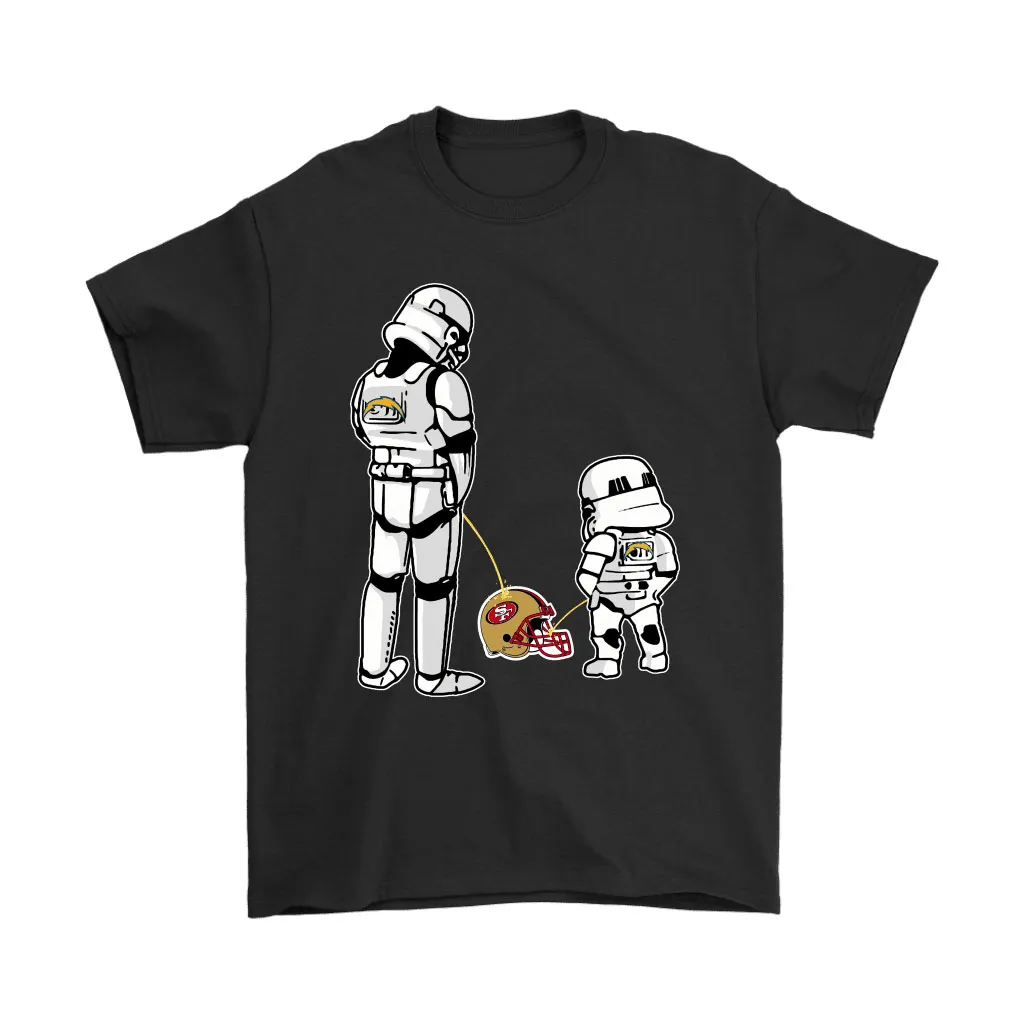 Los Angeles Chargers Father Child Stormtroopers Piss On You Men Women T-shirt, Hoodie, Sweatshirt