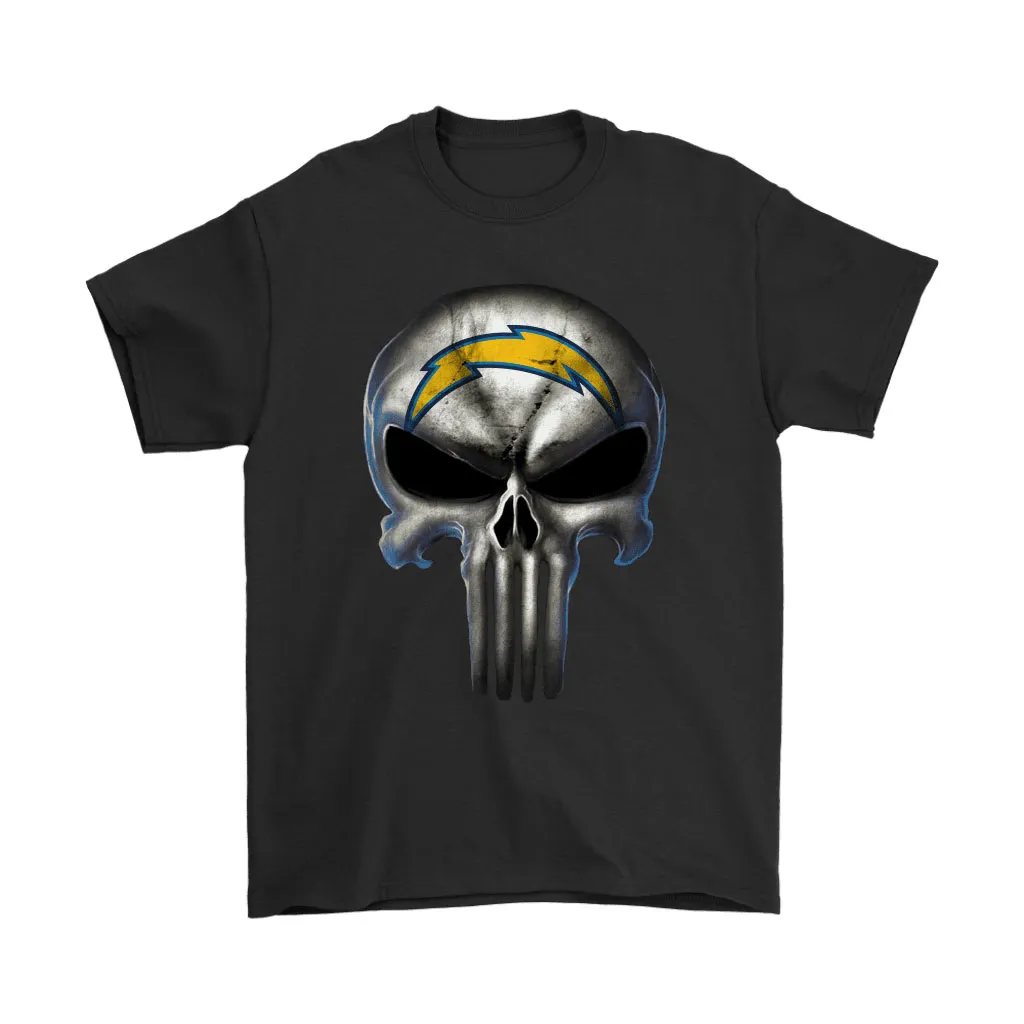 Los Angeles Chargers The Punisher Mashup Football Men Women T-shirt, Hoodie, Sweatshirt