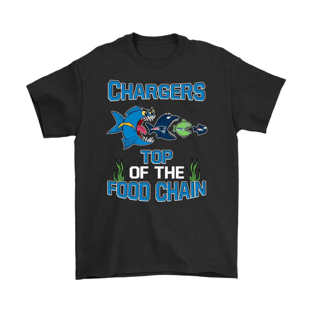 Los Angeles Chargers Top Of The Food Chain Nfl Men Women T-shirt, Hoodie, Sweatshirt