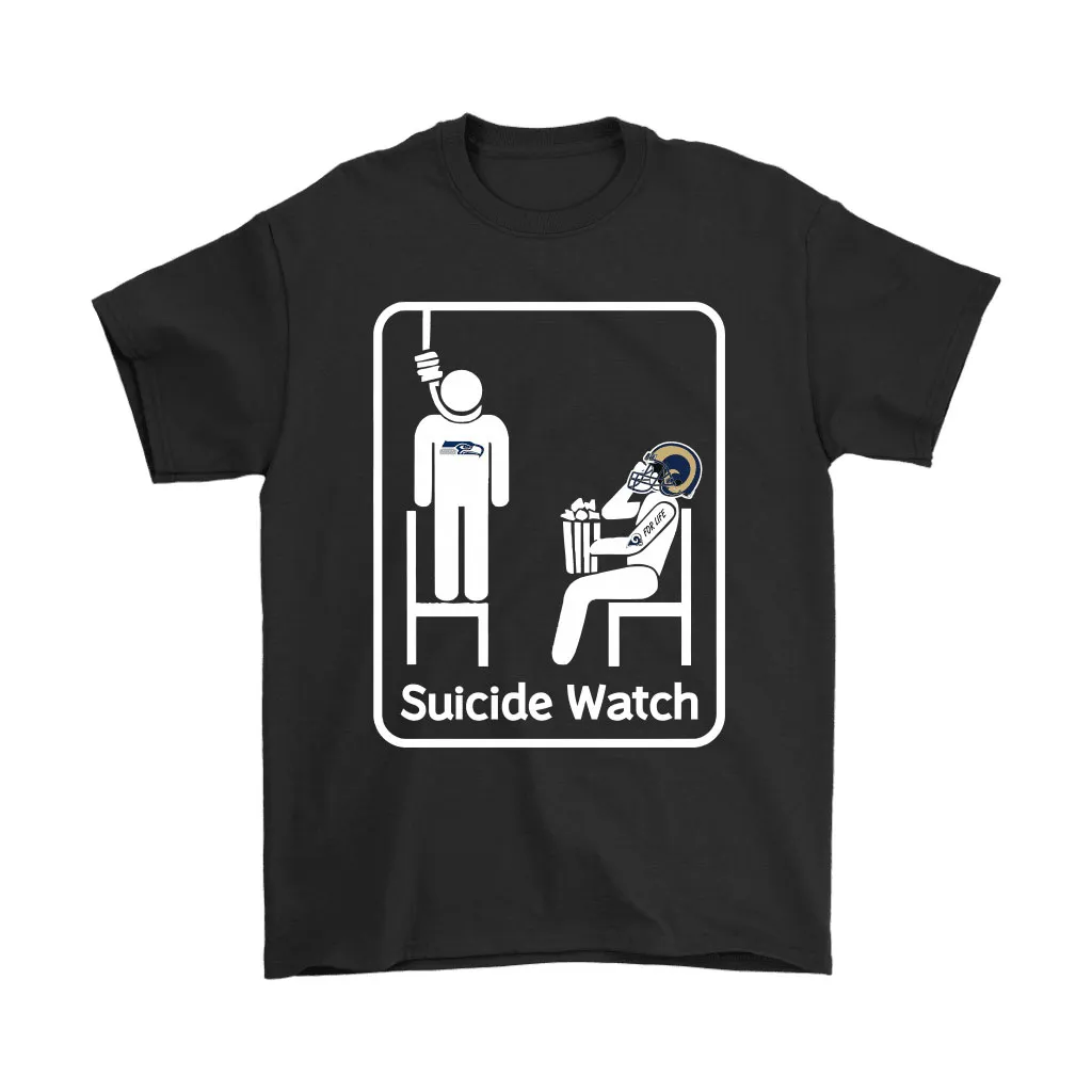 Los Angeles Rams Suicide Watch With Popcorn Nfl Men Women T-shirt, Hoodie, Sweatshirt