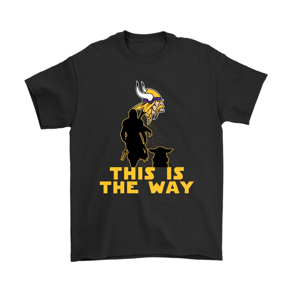 Mandalorian And Baby Yoda This Is The Way Minnesota Vikings Men Women T-shirt, Hoodie, Sweatshirt