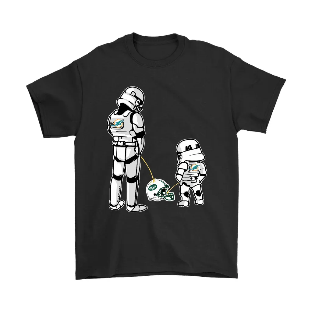 Miami Dolphins Father Child Stormtroopers Piss On You Men Women T-shirt, Hoodie, Sweatshirt