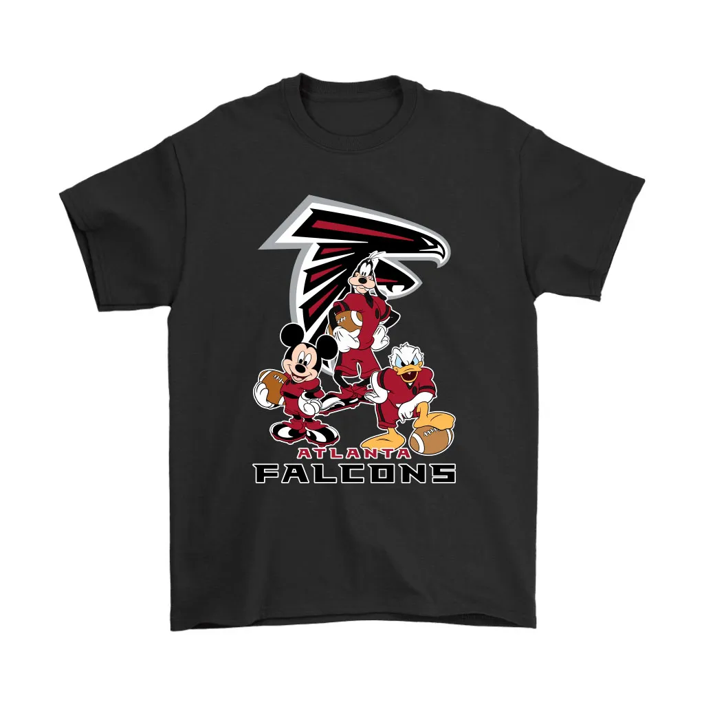 Mickey Donald Goofy The Three Atlanta Falcons Football Men Women T-shirt, Hoodie, Sweatshirt