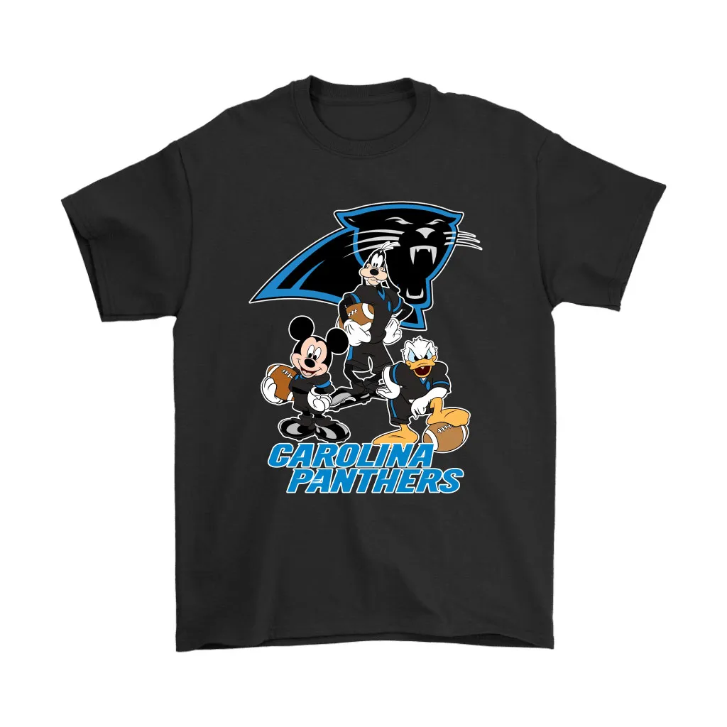 Mickey Donald Goofy The Three Carolina Panthers Football Men Women T-shirt, Hoodie, Sweatshirt