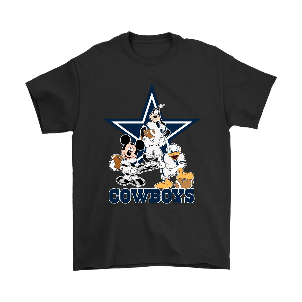 Mickey Donald Goofy The Three Dallas Cowboys Football Men Women T-shirt, Hoodie, Sweatshirt