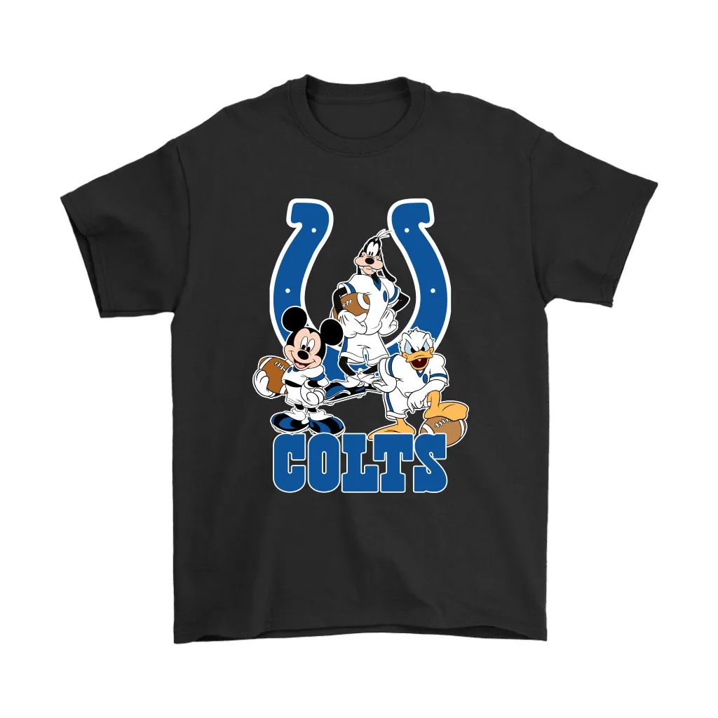 Mickey Donald Goofy The Three Indianapolis Colts Football Men Women T-shirt, Hoodie, Sweatshirt