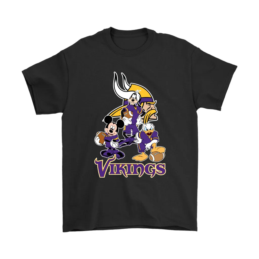 Mickey Donald Goofy The Three Minnesota Vikings Football Men Women T-shirt, Hoodie, Sweatshirt