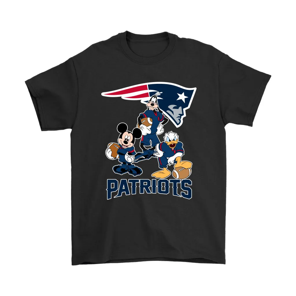 Mickey Donald Goofy The Three New England Patriots Football Men Women T-shirt, Hoodie, Sweatshirt