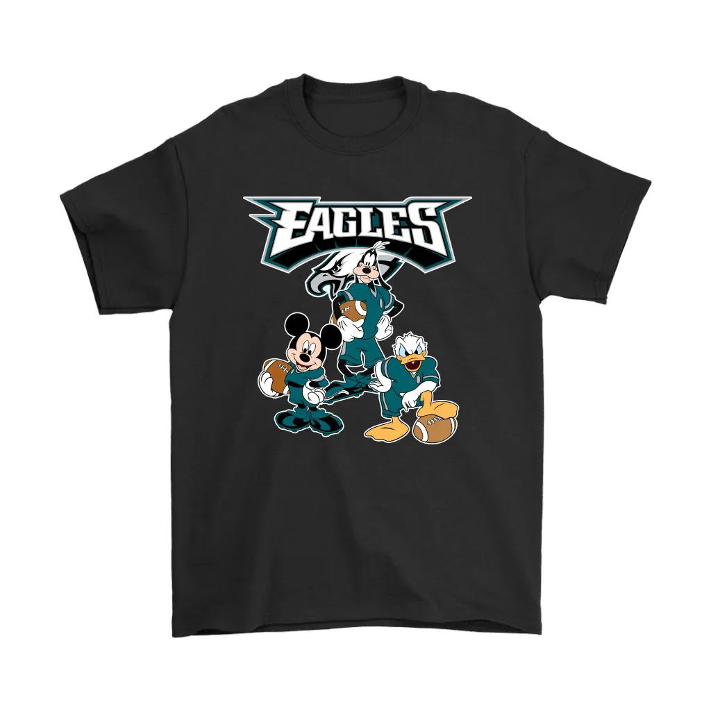 Mickey Donald Goofy The Three Philadelphia Eagles Football Men Women T-shirt, Hoodie, Sweatshirt