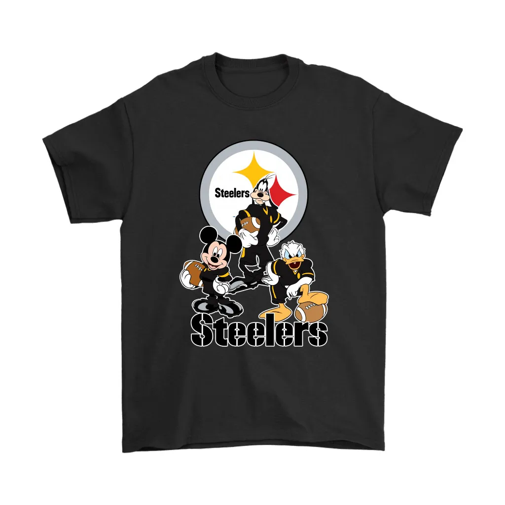 Mickey Donald Goofy The Three Pittsburgh Steelers Football Men Women T-shirt, Hoodie, Sweatshirt