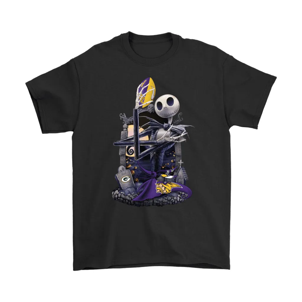 Minnesota Vikings Jack Skellington Halloween Men Women T-shirt, Hoodie, Sweatshirt