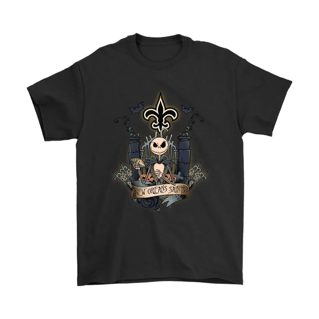 New Orleans Saints Jack Skellington This Is Halloween Nfl Men Women T-shirt, Hoodie, Sweatshirt