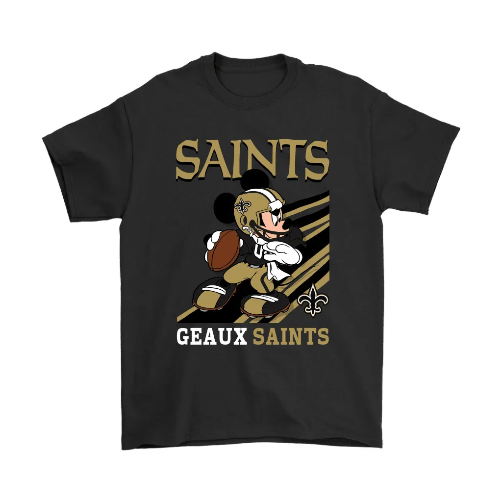 New Orleans Saints Slogan Geaux Saints Mickey Mouse Nfl Men Women T-shirt, Hoodie, Sweatshirt