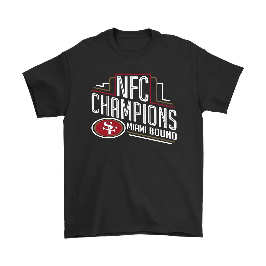 Nfc Champions Miami Bound San Francisco 49ers Nfl Men Women T-shirt, Hoodie, Sweatshirt