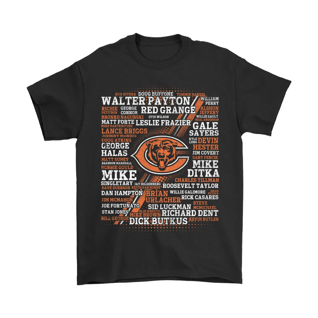 Nfl American Football All Players Team Chicago Bears Men Women T-shirt, Hoodie, Sweatshirt