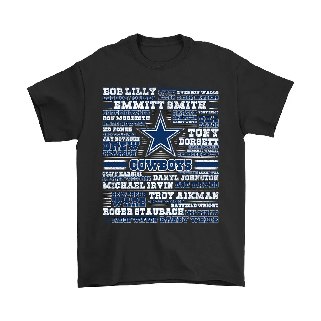 Nfl American Football All Players Team Dallas Cowboys Men Women T-shirt, Hoodie, Sweatshirt